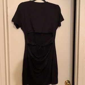 Open back mini dress